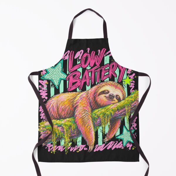 Item preview, Funny Low Battery Energy Saving Sloth designed and sold by legendaryskins.