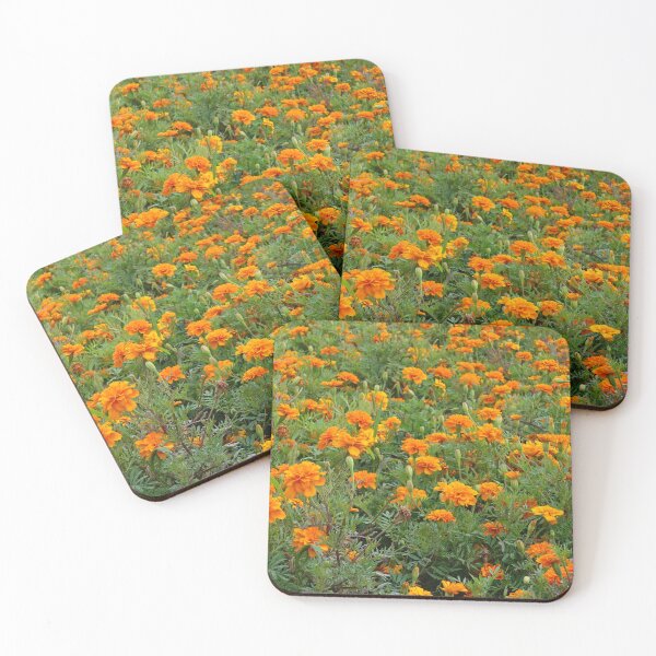 Item preview, Orange Marigold Meadow Print – Summer Garden Botanical Wall Art designed and sold by ThatSurreyLife.