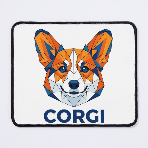 Item preview, Geometric Corgi Face Low Poly Shirt, Modern Corgi Art Design Tee, Unique Corgi Gift for Dog Lovers and Art Fans designed and sold by Wearable Canvas...
