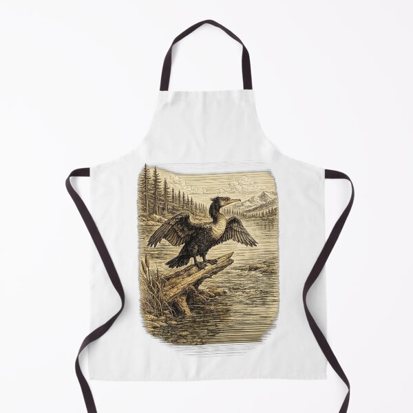 Item preview, Double-crested Cormorant River Perch designed and sold by KrungiT Design .