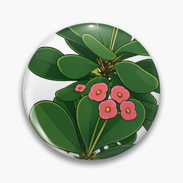 Item preview, Cute Pink Crown of Thorns Flower Botanical Plant Design designed and sold by Nawi32.