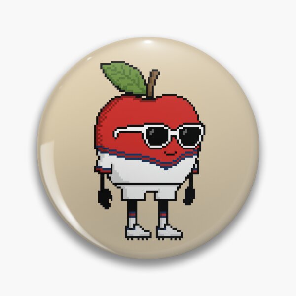Item preview, Apple Pixel in a Soccer Uniform 17 designed and sold by White Rim Mates.