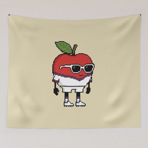 Item preview, Apple Pixel in a Soccer Uniform 17 designed and sold by White Rim Mates.