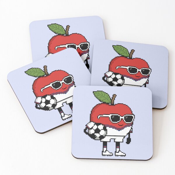 Item preview, Apple Pixel in a Soccer Uniform 18 designed and sold by White Rim Mates.