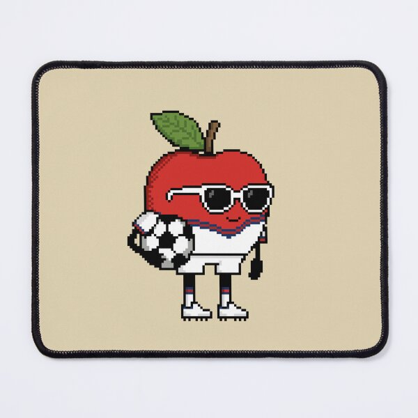Item preview, Apple Pixel in a Soccer Uniform 18 designed and sold by White Rim Mates.