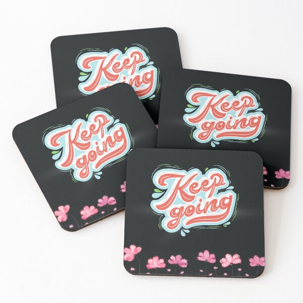 Item preview, Keep going retro lettering sticker designed and sold by Krishnacre8.