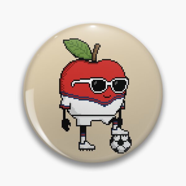 Item preview, Apple Pixel in a Soccer Uniform 19 designed and sold by White Rim Mates.