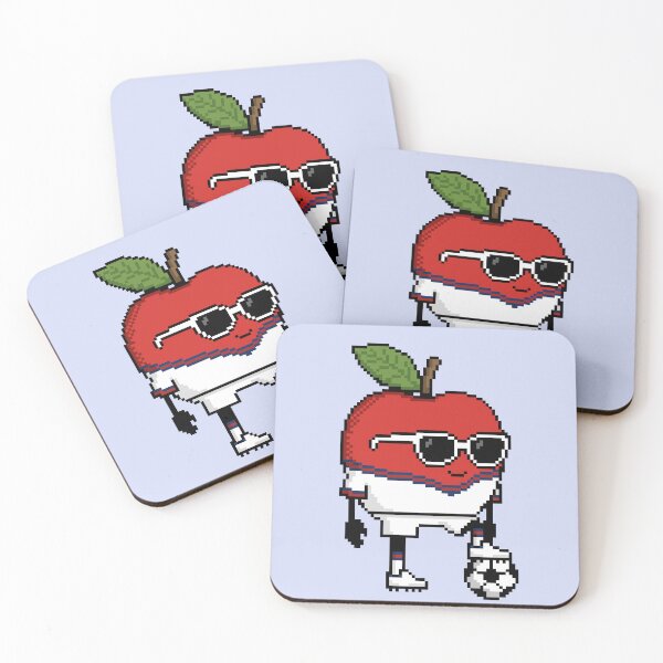 Item preview, Apple Pixel in a Soccer Uniform 19 designed and sold by White Rim Mates.