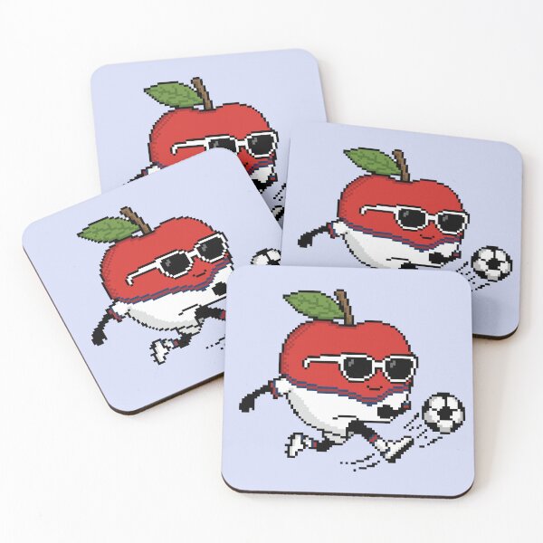 Item preview, Apple Pixel in a Soccer Uniform 20 designed and sold by White Rim Mates.