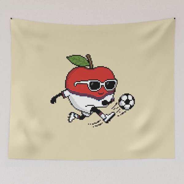 Item preview, Apple Pixel in a Soccer Uniform 20 designed and sold by White Rim Mates.