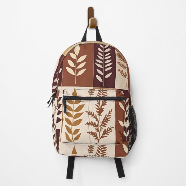 Item preview, Botanical Leaf Grid — Autumn Fern & Foliage Silhouette Pattern designed and sold by Lily-and-Lyle.