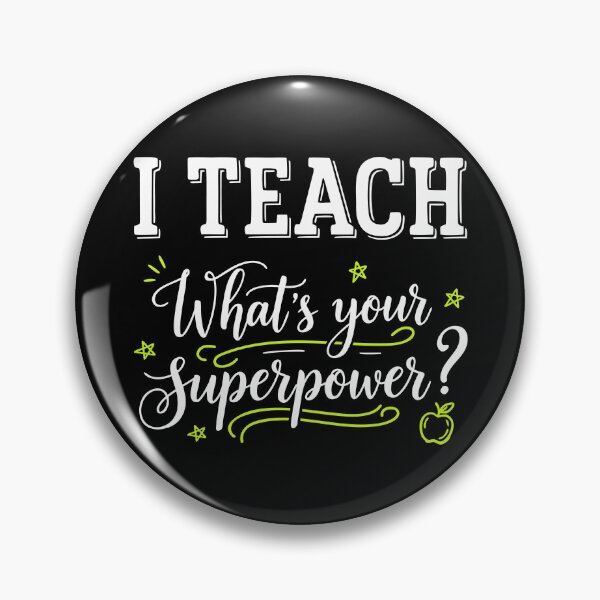 Item preview, Enseño – ¿Cuál es tu superpoder? Camiseta divertida para profesor designed and sold by Karma Design.