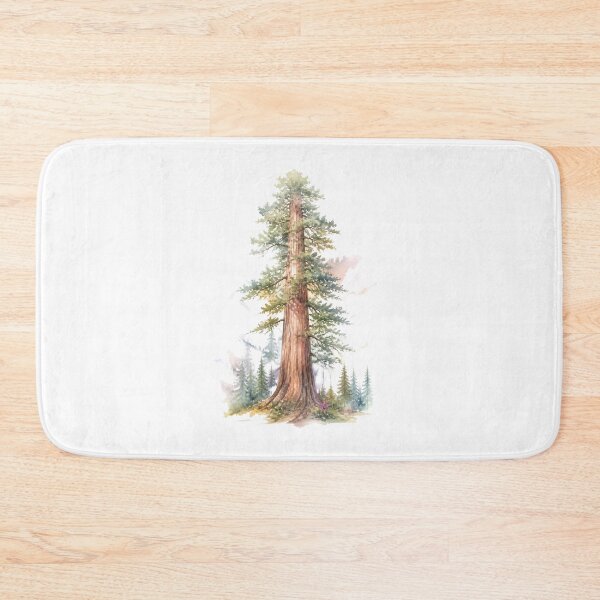 Item preview, Sequoia tree watercolor designed and sold by uunaa.
