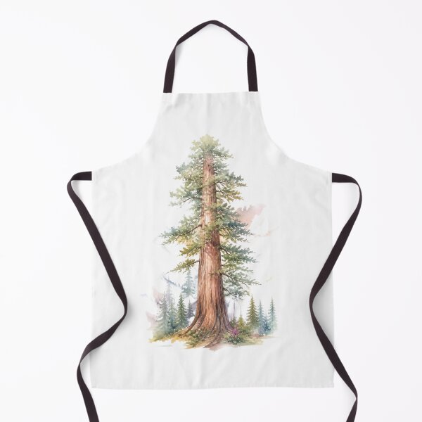 Item preview, Sequoia tree watercolor designed and sold by uunaa.