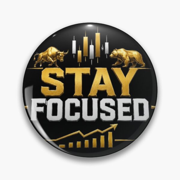 Item preview, Stay Focused Trading Motivation Bull Bear Forex Trader Design designed and sold by PipForgeStudio .