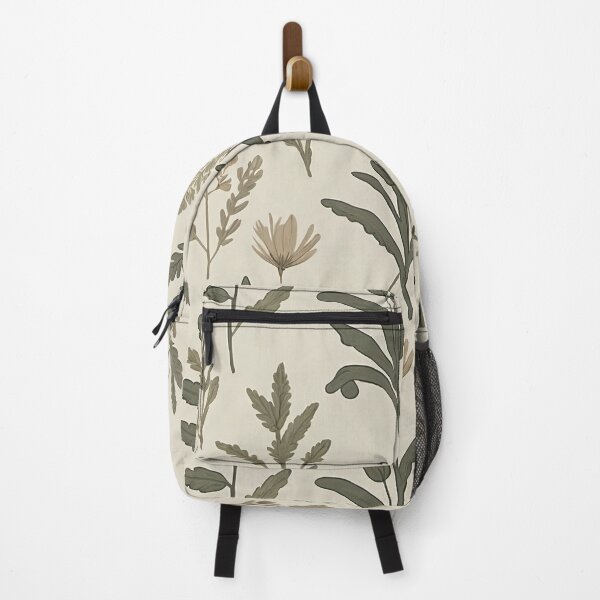 Item preview, Botanical Fern & Wildflower Pattern — Neutral Cream Nature Print designed and sold by Lily-and-Lyle.