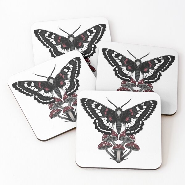 Item preview, Gothic Dark Academia Death-Head Hawkmoth Art designed and sold by 77Clover.