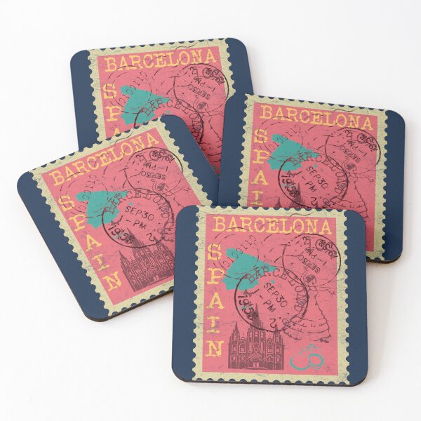 Item preview, Barcelona Spain Retro Vintage designed and sold by Primroaddesigns.
