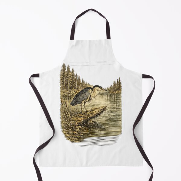Item preview, Black-crowned Night Heron Twilight Hunter designed and sold by KrungiT Design .
