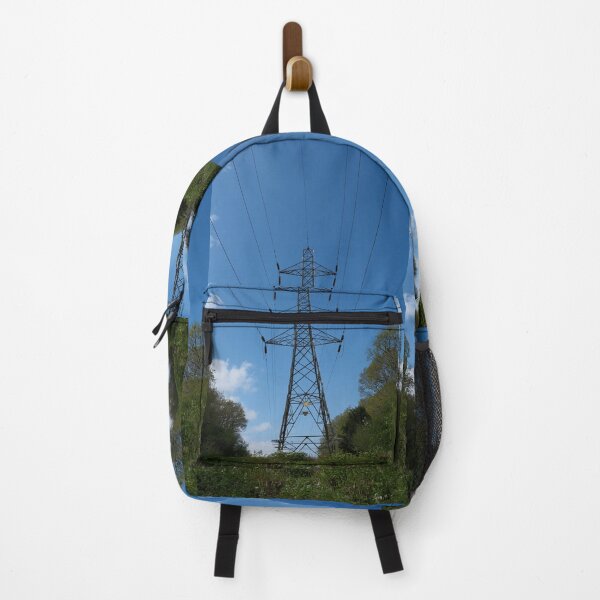 Item preview, Symmetrical High Voltage Pylon Industrial Photography designed and sold by pinkal.
