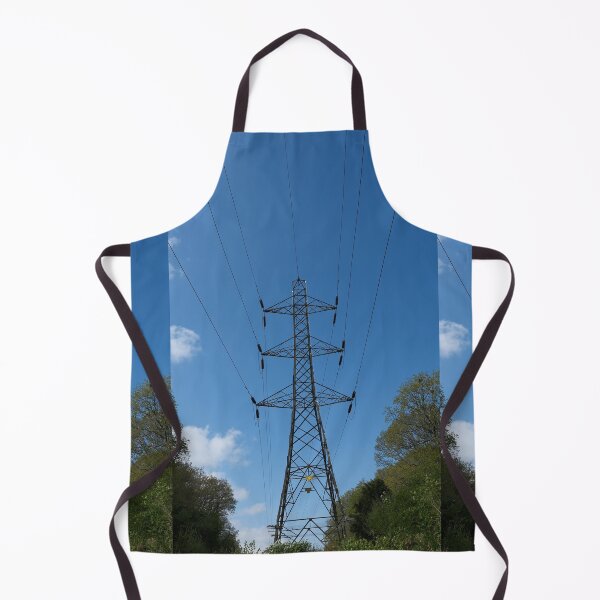 Item preview, Symmetrical High Voltage Pylon Industrial Photography designed and sold by pinkal.