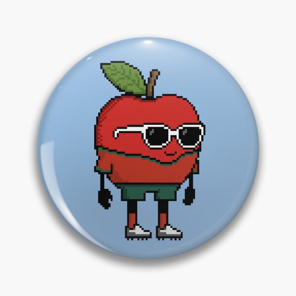 Item preview, Apple Pixel in a Soccer Uniform 21 designed and sold by White Rim Mates.