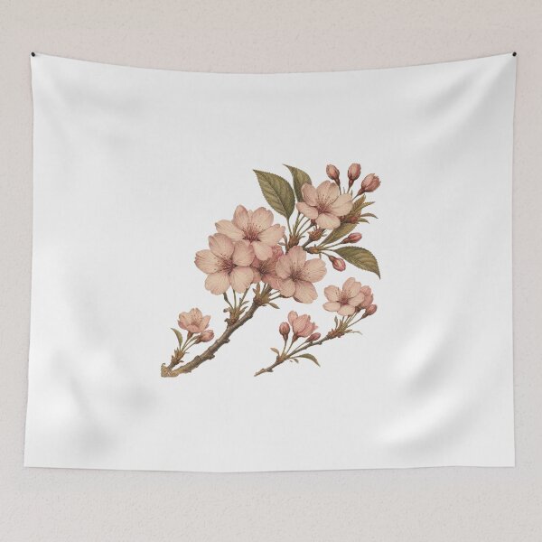 Item preview, Elegant Japanese Cherry Blossom Botanical Art | Sakura Floral Aesthetic designed and sold by rushaib.