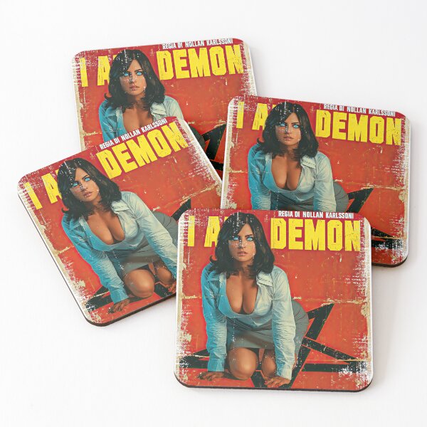 Item preview, I Am Demon – Vintage Italian Horror Movie Poster designed and sold by obstinator.