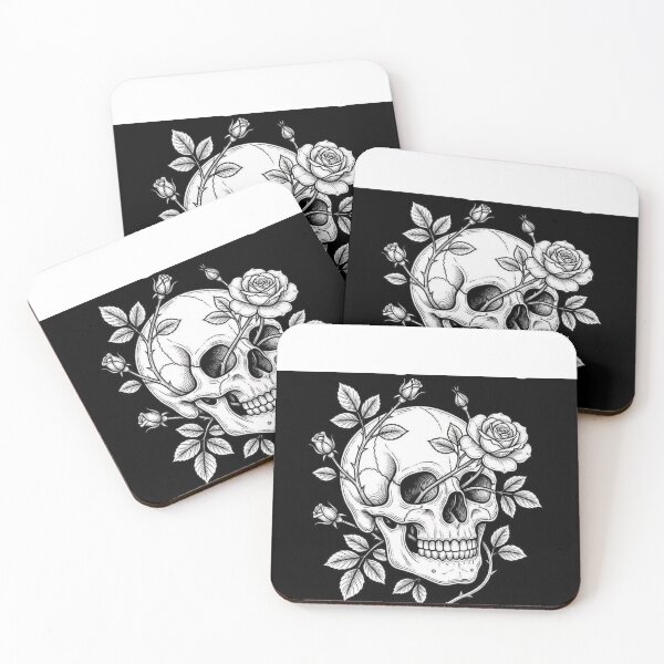 Item preview, Dead Inside But Still Growing - Minimalist Line Art Skull designed and sold by AcosDesign.