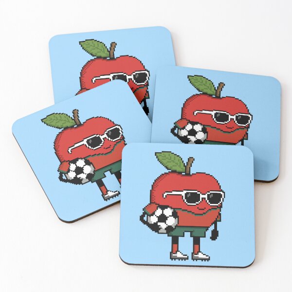 Item preview, Apple Pixel in a Soccer Uniform 22 designed and sold by White Rim Mates.