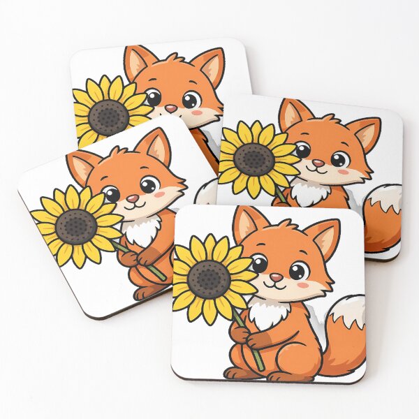 Item preview, Sunflower Fox Icon designed and sold by pumsquare.