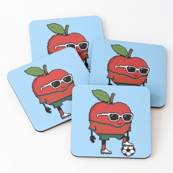 Item preview, Apple Pixel in a Soccer Uniform 23 designed and sold by White Rim Mates.