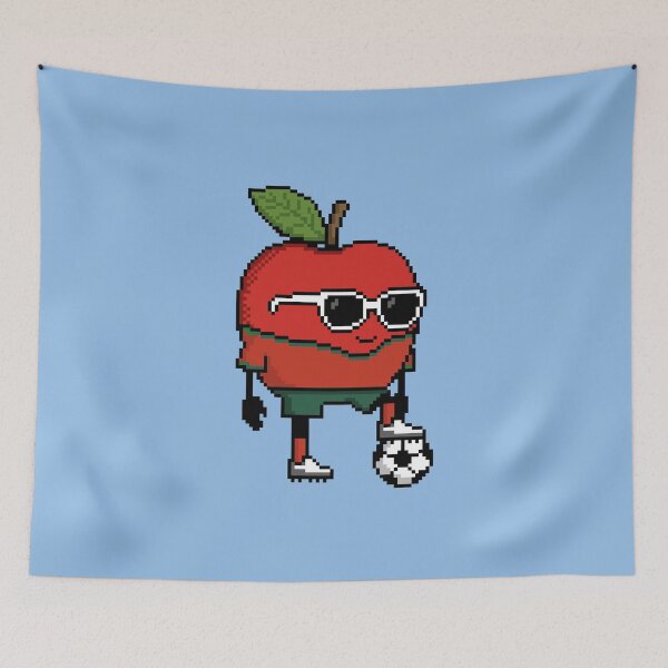 Item preview, Apple Pixel in a Soccer Uniform 23 designed and sold by White Rim Mates.