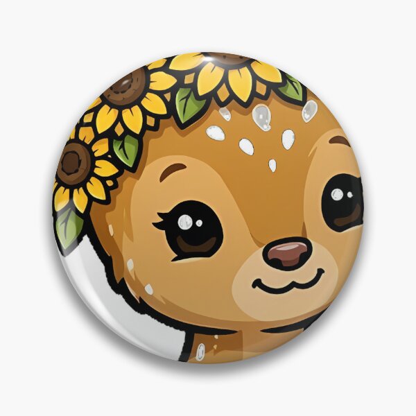 Item preview, Sunflower Fawn Icon designed and sold by pumsquare.
