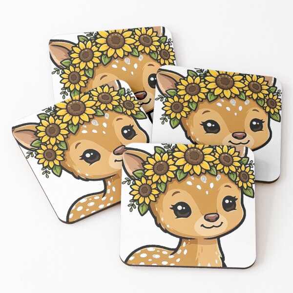 Item preview, Sunflower Fawn Icon designed and sold by pumsquare.