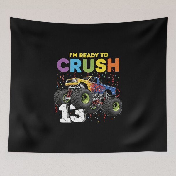 Item preview, Estoy listo para aplastar al chico del monster truck de su 13.º cumpleaños designed and sold by PopStars1993.