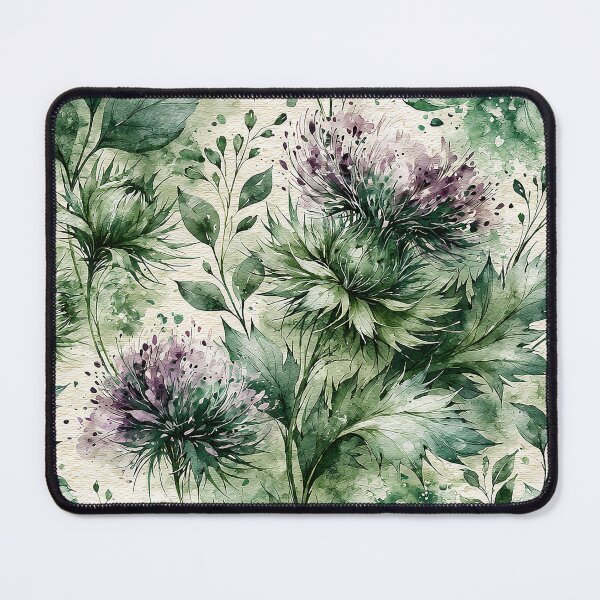 Item preview, Sage and Plum Scottish Highland Botanical Pattern designed and sold by Nine Lives Studio.