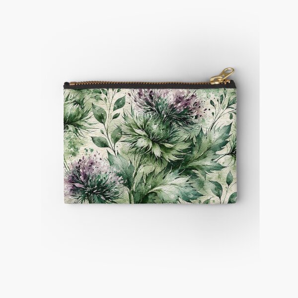 Item preview, Sage and Plum Scottish Highland Botanical Pattern designed and sold by Nine Lives Studio.