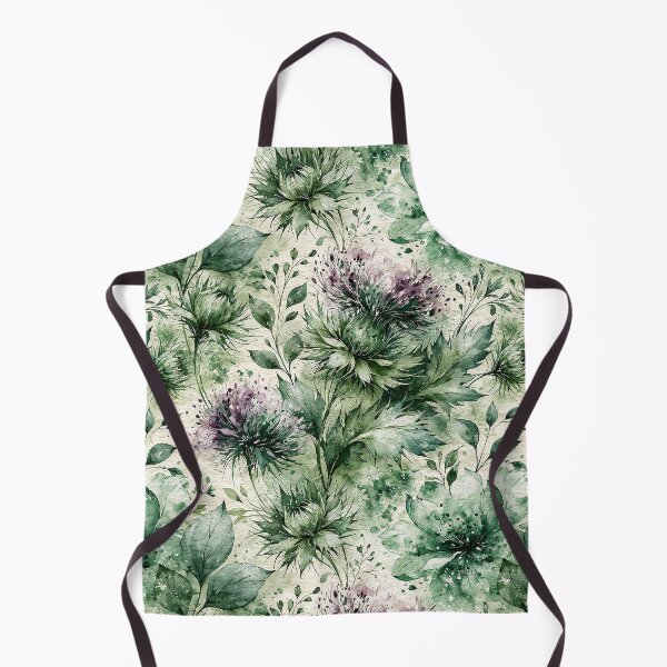 Item preview, Sage and Plum Scottish Highland Botanical Pattern designed and sold by Nine Lives Studio.