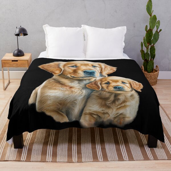 Aperçu de l'œuvre Famille Golden Retriever créée et vendue par RockitBaby.