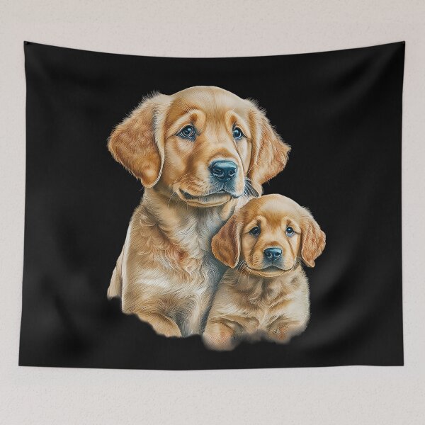 Artikelvorschau, Golden Retriever Familie entworfen und verkauft von RockitBaby.