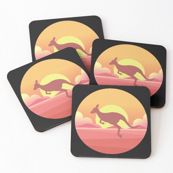 Item preview, Australian sunset with Kangaroo designed and sold by GEEZER.
