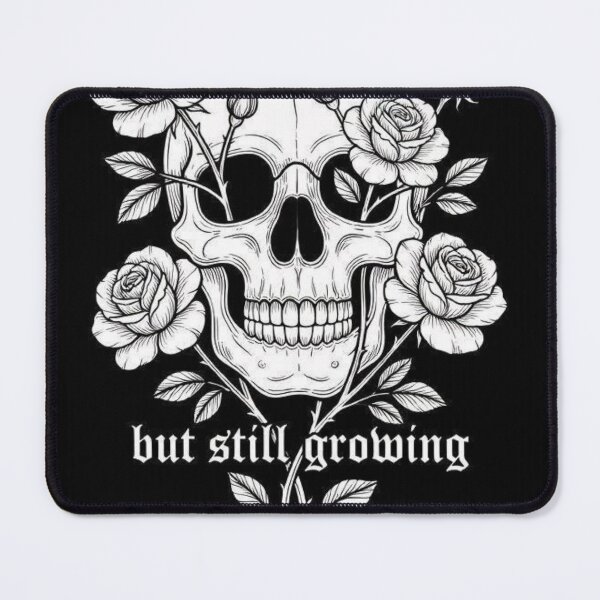 Item preview, Dead Inside But Still Growing - Gothic Floral Skull Art designed and sold by AcosDesign.