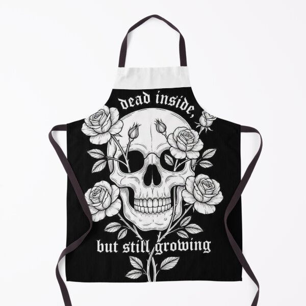 Item preview, Dead Inside But Still Growing - Gothic Floral Skull Art designed and sold by AcosDesign.