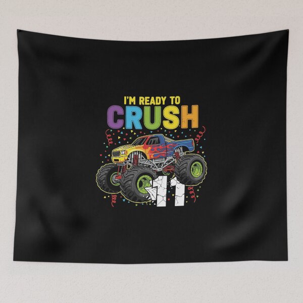 Item preview, I'm Ready To Crush 11 Eleventh Birthday Monster Truck Boy designed and sold by PopStars1993.