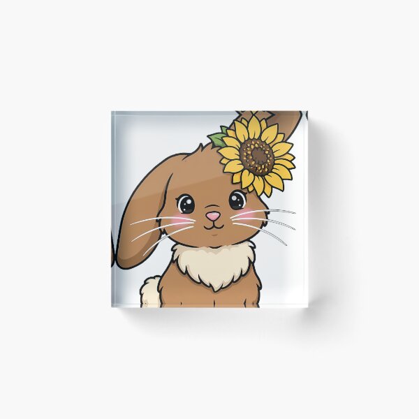 Item preview, Sunflower Rabbit Icon designed and sold by pumsquare.