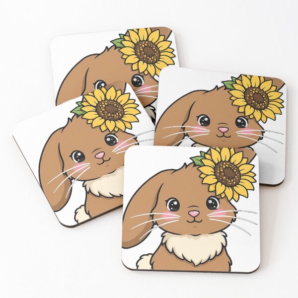 Item preview, Sunflower Rabbit Icon designed and sold by pumsquare.