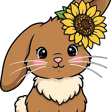 Artwork thumbnail, Sunflower Rabbit Icon by pumsquare