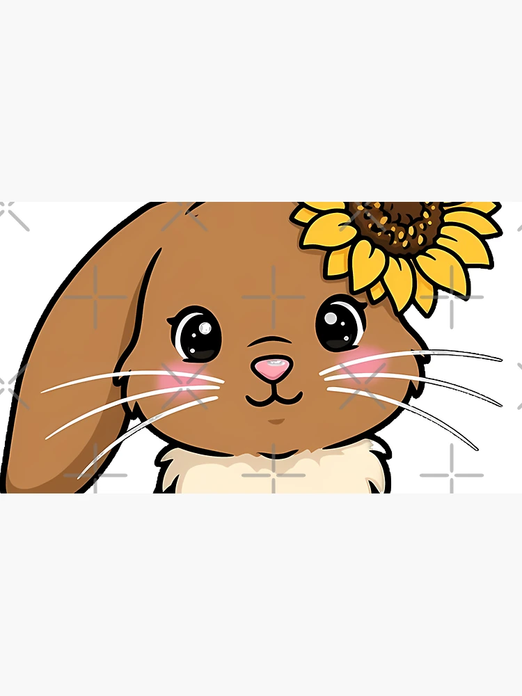 Thumbnail 3 of 3, Cap, Sunflower Rabbit Icon designed and sold by pumsquare.