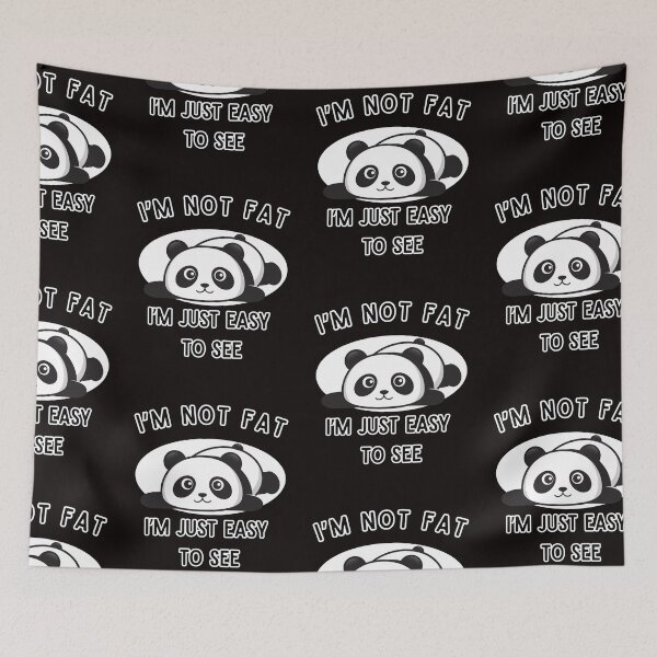 Item preview, I'm Not Fat, I'm Easy to See | Funny Panda T-Shirt designed and sold by BrokenLabel.